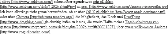 URLs in das Dokument einfügen