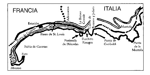 Situación de las Rochers Rouges y de la península de Hércules