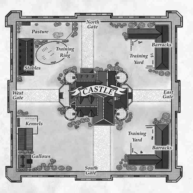 Map of the Commander’s Castle Complex