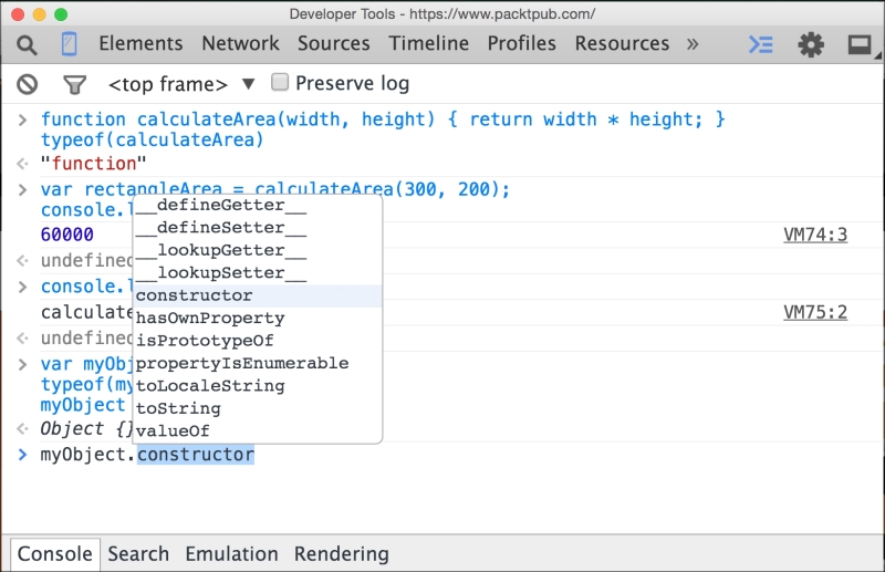 Working with constructor functions in JavaScript