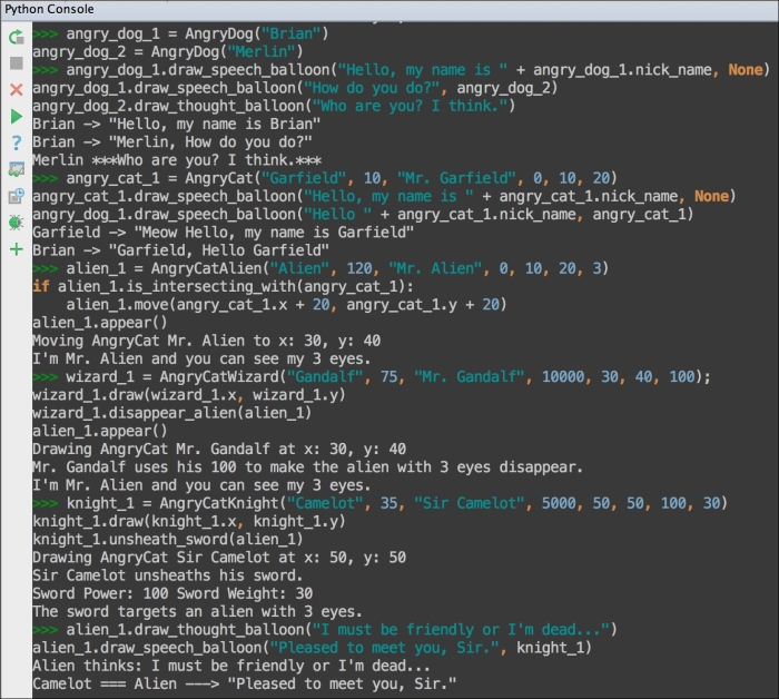 Working with instances of classes that use multiple inheritance