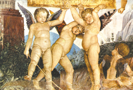 Palazzo Ducale: Andrea Mantegna, Camera degli Sposi, fresco (detail).