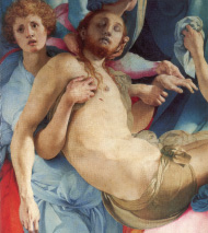 Santa Felicita: Pontormo, Deposition (detail).