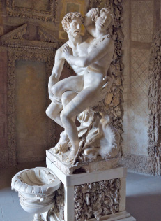 Boboli Gardens, Grottoes of Buontalenti: Vincenzo de’Rossi, Paris and Helen, marble, 1560.