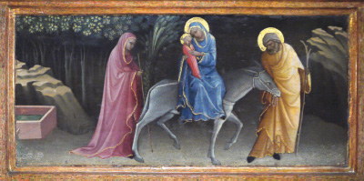 Santa Trinita: Lorenzo Monaco, Flight into Egypt.