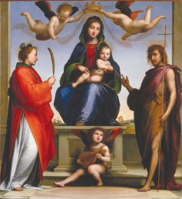 Cathedral: Fra Bartolommeo, Madonna and Child with Saints Stephen and John the Baptist, 1509.