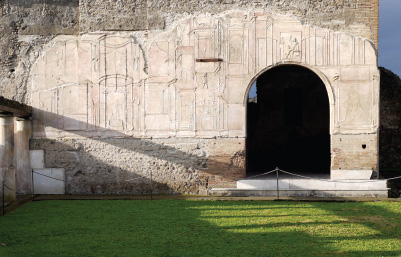 Stabian baths: stucco decoration.