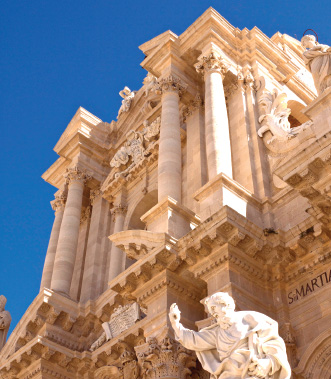 Cathedral: façade by Andrea Palma, 1725–53.