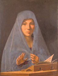 Galleria Regionale della Sicilia: Antonello da Messina, Virgin Annunciate, 1476–7.