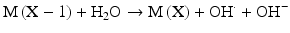 $$ \mathrm{M}\left(\mathrm{X}-1\right)+{\mathrm{H}}_2\mathrm{O}\to \mathrm{M}\left(\mathrm{X}\right)+{\mathrm{OH}}^{\cdotp }+{\mathrm{OH}}^{-} $$