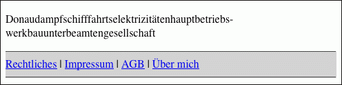 Mit der benannten Entität »&shy;« wird ebenfalls ein langes Wort an der mit »&shy;« vorgeschlagenen Stelle umbrochen, aber im Gegensatz zu <wbr> wird zusätzlich noch ein Trennzeichen hinzugefügt.