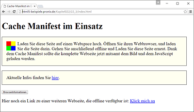 Die Webseite und einige Ressourcen stehen jetzt auch offline zur Verfügung.