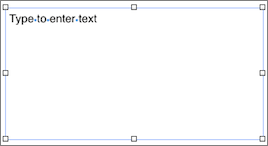 **Figure 131:** A new text box has no border or fill, and contains placeholder text; above, a new text box in Pages for Mac.