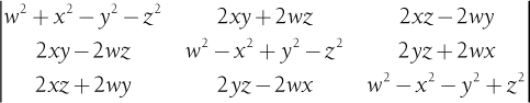 Quaternions and Rotation Matrices