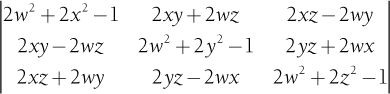 Quaternions and Rotation Matrices