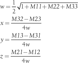 Quaternions and Rotation Matrices