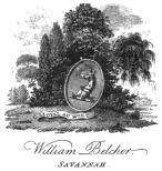 image of book-plate not available: WilliamBelcher. Savannah.