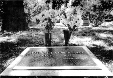 A simple gravestone with the citation of his favorite verse of Scripture marks von ...