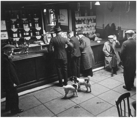 2.10 Humphrey Spender, Men Greeting in a Pub, Worktown Series, 1937