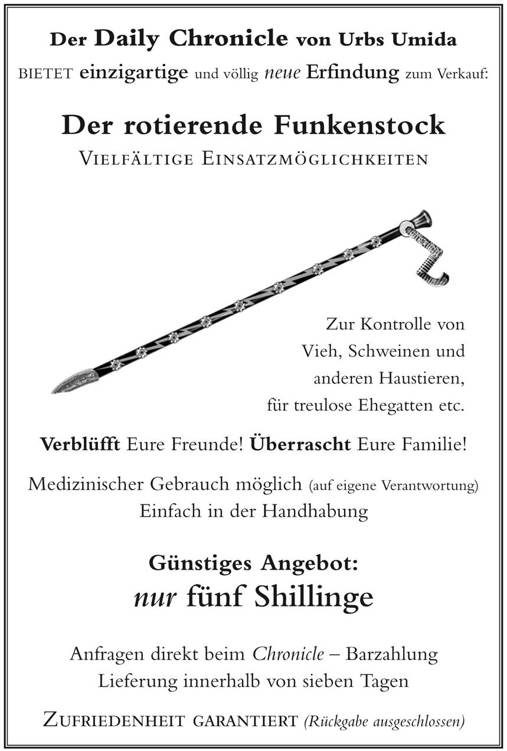 Anzeige: Der rotierende Funkenstock