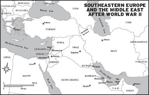 Iran, Greece, and Turkey became sites of US-Soviet confrontation between 1946 and 1948.