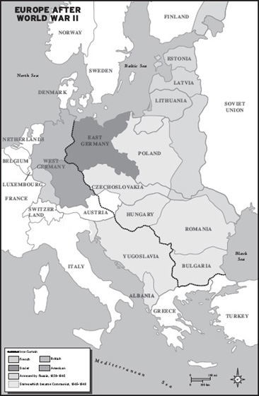 By 1948 Europe was divided between East and West and would remain so for forty-one years.