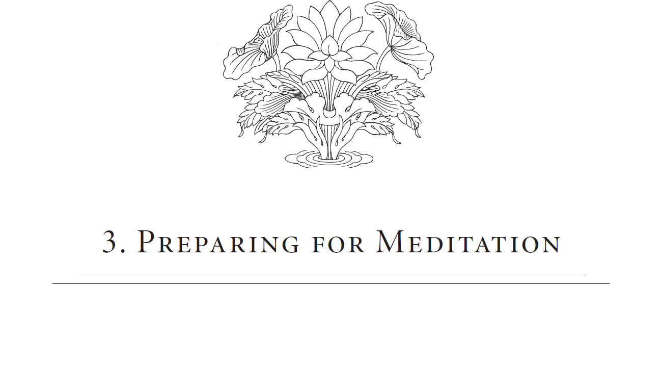 3. Preparing for Meditation