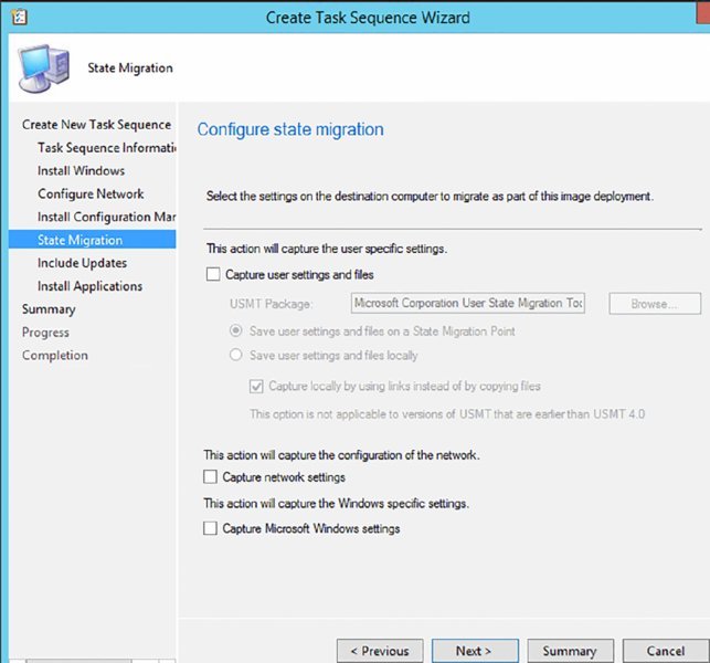 Screenshot of a dialog box shows State Migration page displaying configuration state migration.