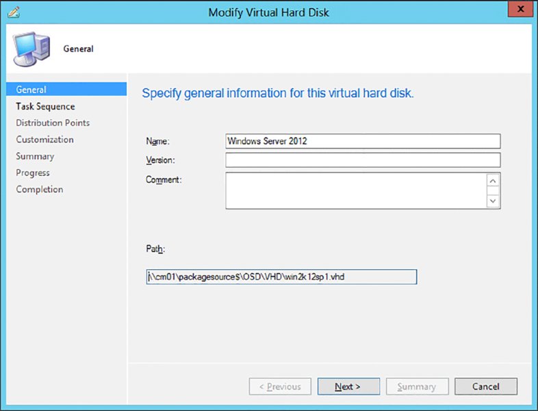 Screenshot of a dialog box shows a general page specifying general information for a virtual disk.