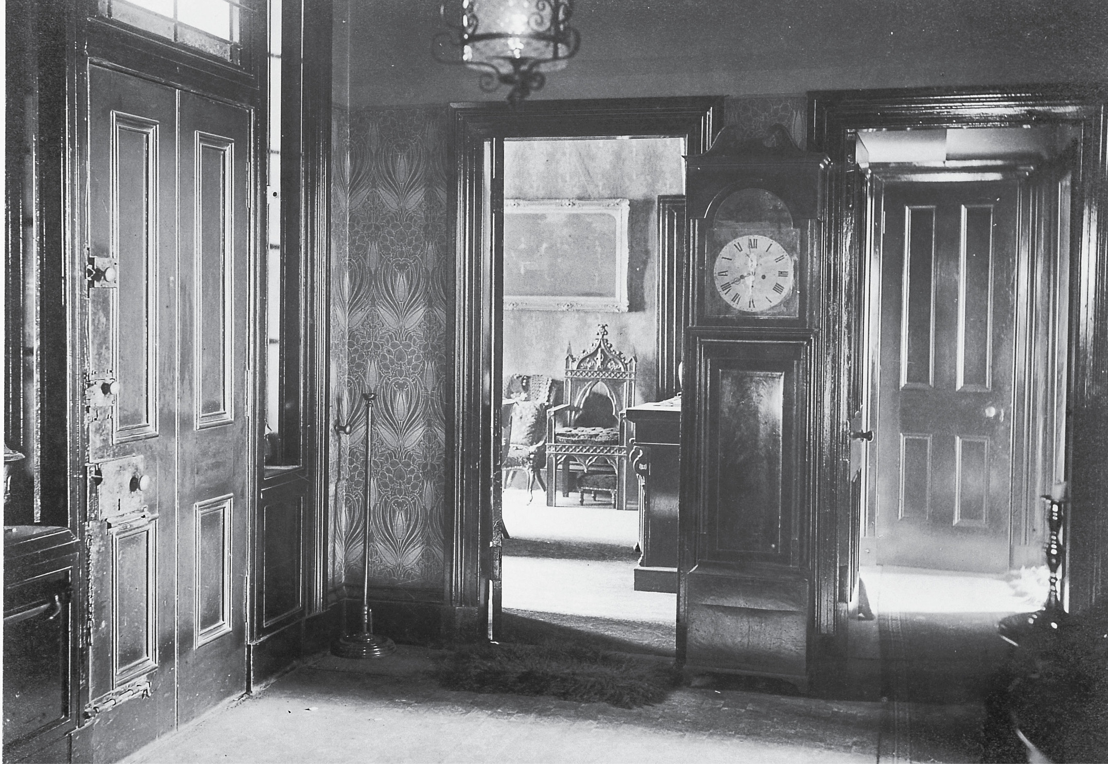  Miss Gilchrist’s entrance hall. Note the three locks on her front door.