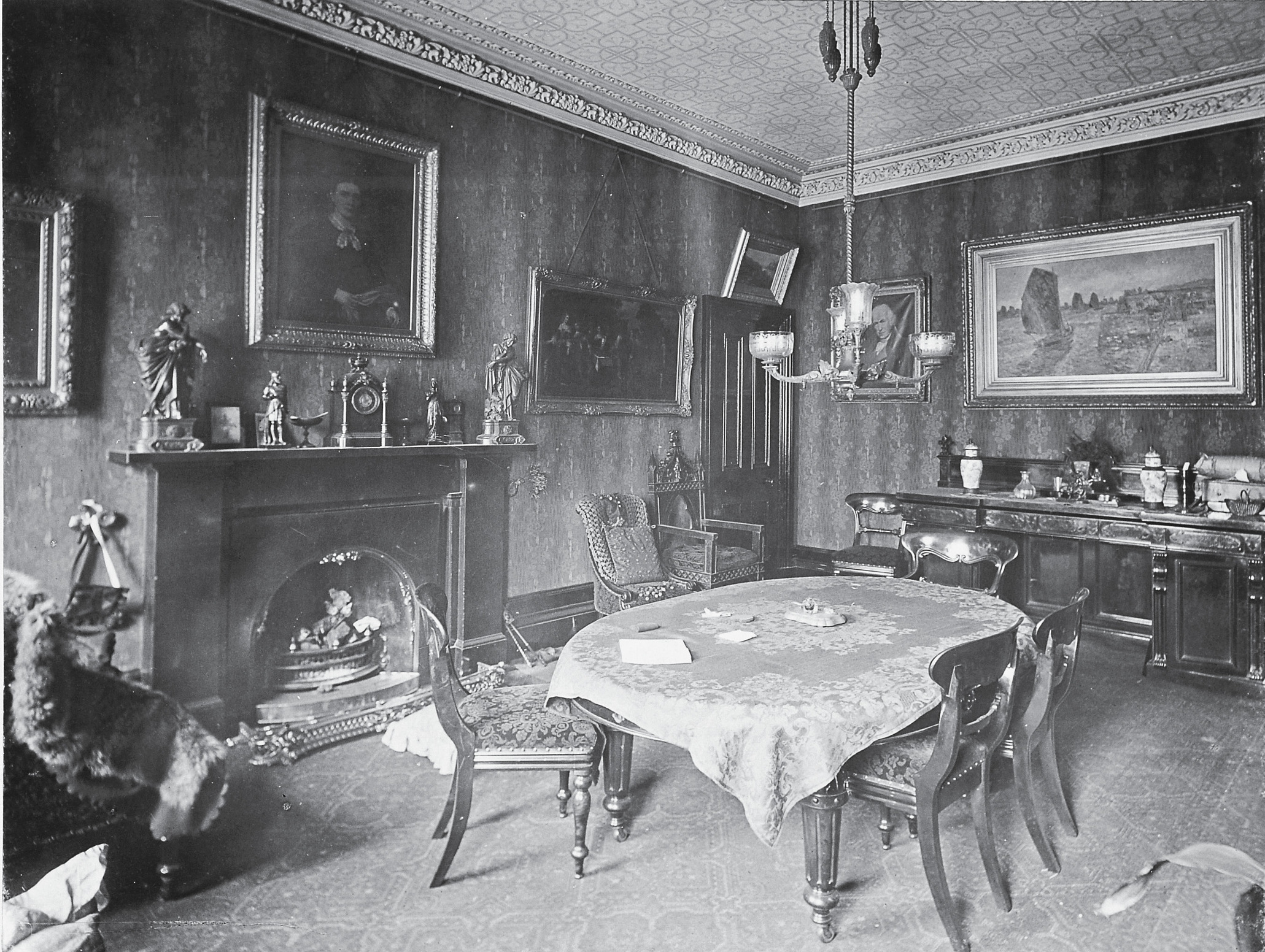 The dining room, the scene of Miss Gilchrist’s murder