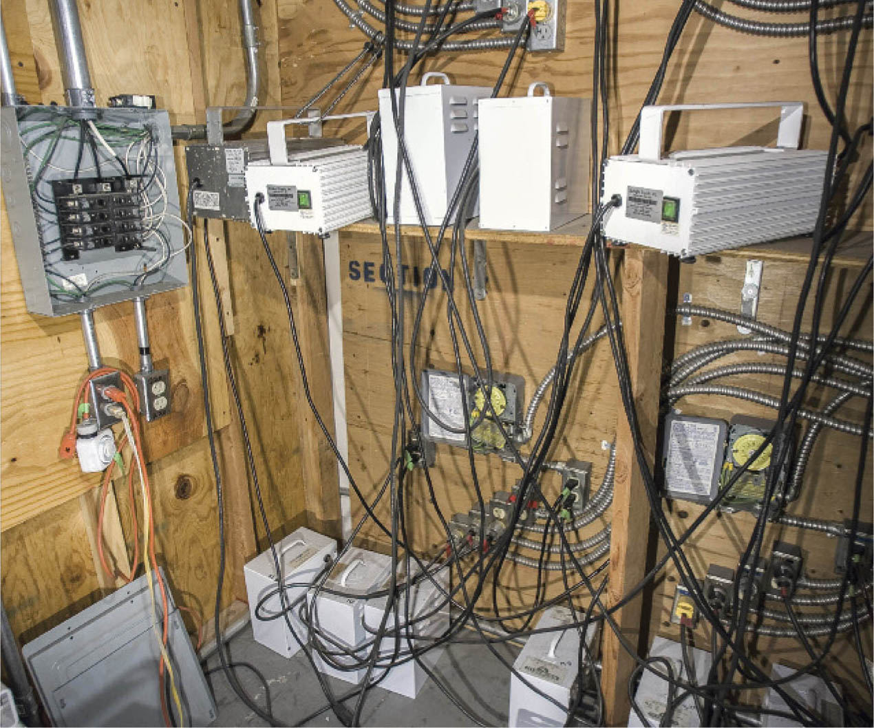 Place ballasts in a separate, designated room, vented to avoid heat buildup.