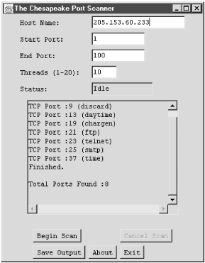 Chesapeake Port Scanner