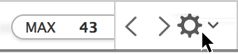 **Figure 91:** Use the Action menu to add more tokens, and when your bar runneth over, click the scroll arrows to get to other tokens.