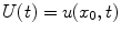 
$U(t)=u(x_0,t)$
