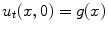 
$u_t(x,0)=g(x)$
