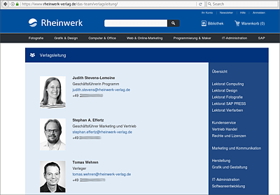 Firmennews und Teamzusammenstellungen können wertvolle Informationen liefern.    