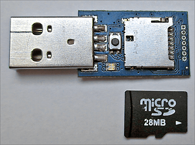 USB-Rubber-Ducky mit microSD-Karte    