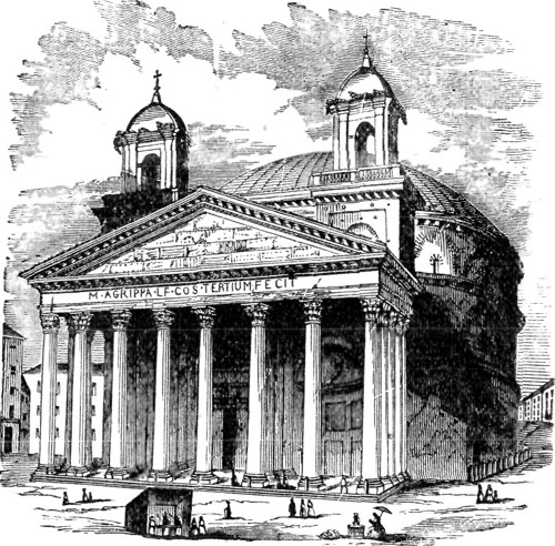 THE PANTHEON AT ROME.