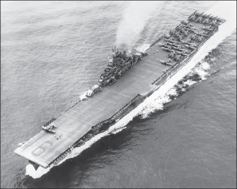 USS Essex (CV-9), circa 1945