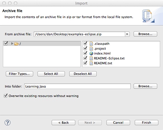 New Java Project dialog