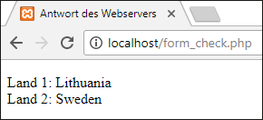 Antwort des Webservers