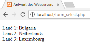 Antwort des Webservers