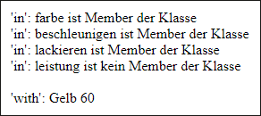 »in« und »with«