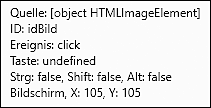 Informationen zu Maus-Ereignis, Klick auf Bild