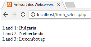 Antwort des Webservers