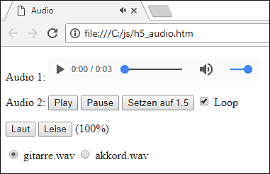 Zwei Audioplayer