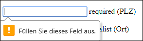 Pflichtfeld, Attribut »required«