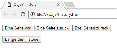 Zugriff auf die Historie