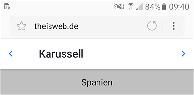 Erste Seite des Karussells